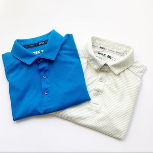 MSX Michael Strahan Boys TWO Polo Shirts SZ 14/16